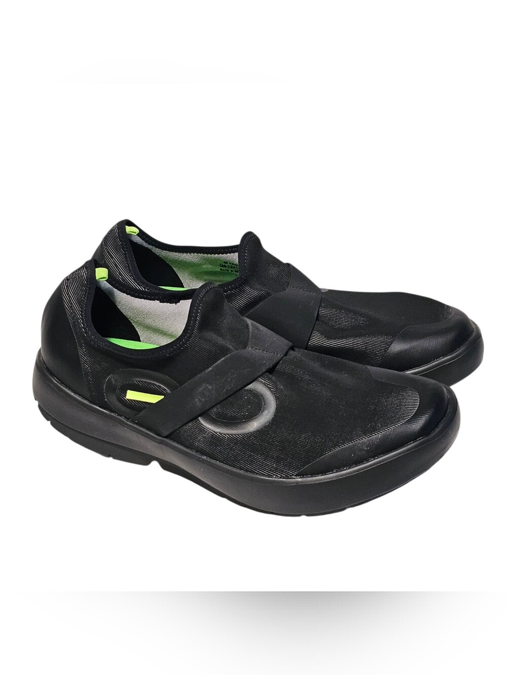 OOFOS OOmg Fibre Low Black/ Grey Recovery Shoes Men's Size 12